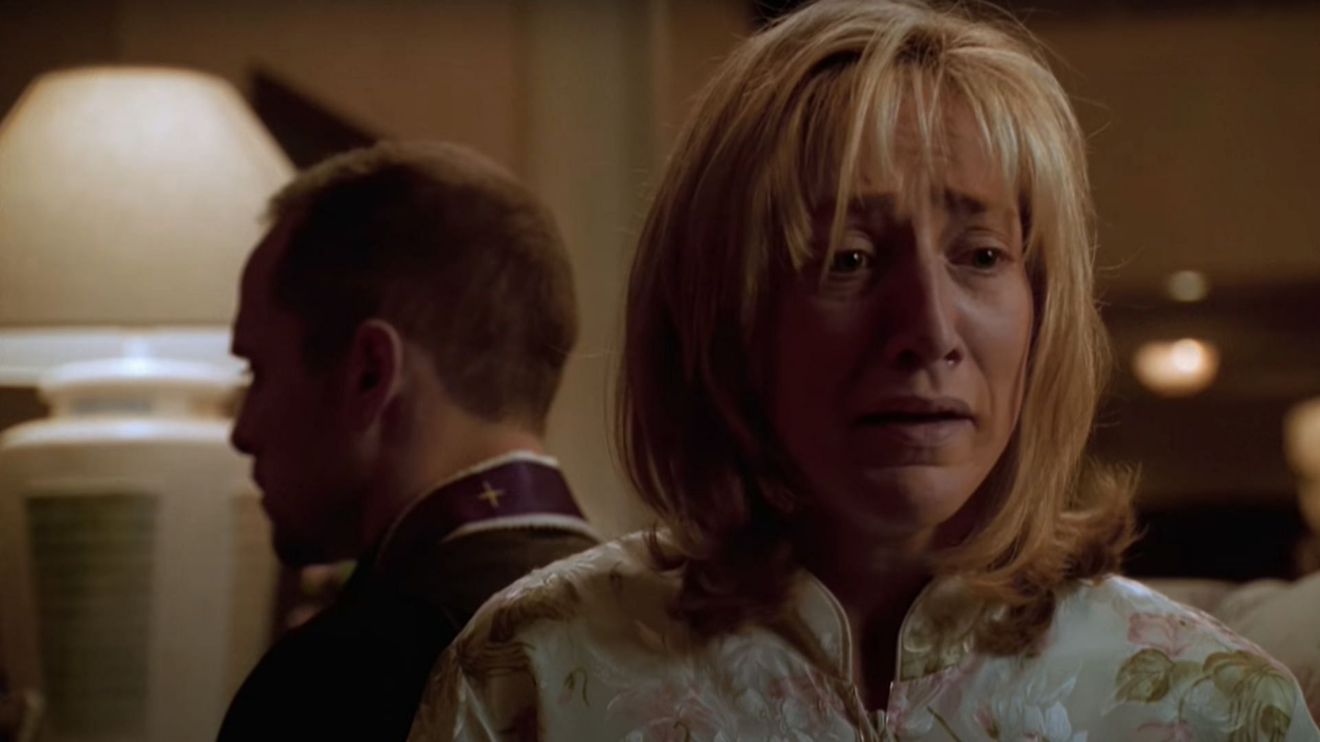 Carmela breaks up with Tony for his infidelity in season 4 (Image via YouTube/HBO)